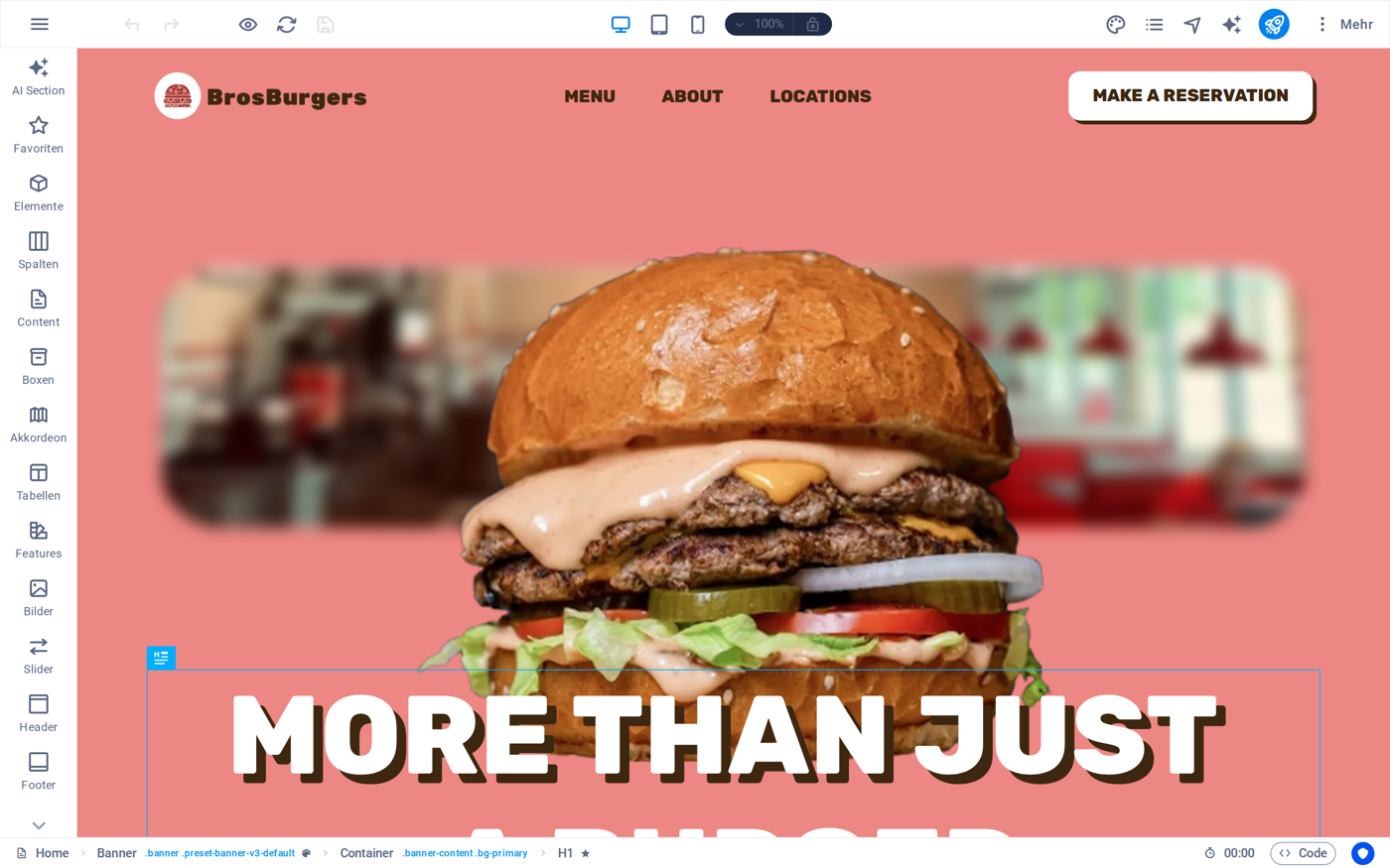 Open editor of the Plesk Web Builder with the sidebar on the left